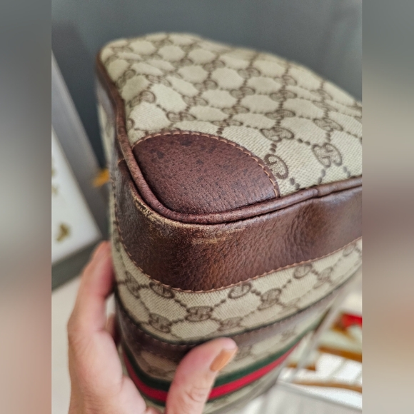 Authentic Vintage Gucci Sherry Line Boston Bag - Picture 9 of 14